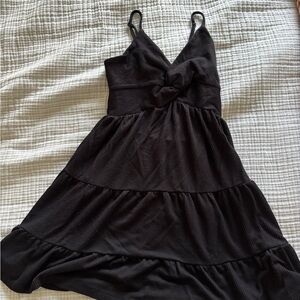 Ocean Drive Black Mini Dress